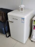 优诺（EUNA）单门复古小冰箱小型家用一级能效节能省电冷藏冷冻家用美妆母婴冰箱BC-106R 奶油白 实拍图