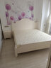全友家居美式公主床主卧室1.8米x2米家用高脚双人大床简约女孩床家具 床+床头柜*1+105001弹簧床垫 1.8*2m 实拍图