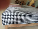 钟爱一生雪尼尔沙发垫套装四季沙发罩套巾全盖防滑千鸟格坐垫组合贵妃通用 千鸟格 黑白格 110cm*210cm 单片 实拍图