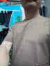 罗网2021夏季男士短袖T恤韩版青年半袖打底体恤衫帅气个性冰丝上衣潮 黑色 L(105-120斤) 晒单实拍图