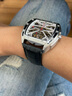 冠琴（GUANQIN）十大名表手表男士全自动机械表学生腕表送老公男友情人节生日礼物 精钢白面情侣款【日本进口机芯】 实拍图