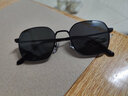 青岑近视墨镜男潮款可配有度数偏光太阳眼镜开车钓鱼大脸防紫外线强光 黑框 配 1.60 偏光黑灰【0-600度】 实拍图