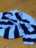 对白【杜鹃同款】时尚条纹针织短袖女2024夏季新款设计感宽松上衣 蓝黑条 160/M 晒单实拍图
