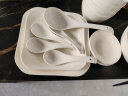 传世瓷 纯白色碗碟套装 家用 方形陶瓷餐具日式中式简约碗盘 16件8奥装 实拍图