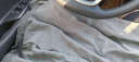 艾特兰 男士短袖t恤【上衣+裤子】冰丝夏季套装男薄休闲运动套装男衣服 925长裤套装灰色 XL(125-140斤) 实拍图