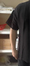 南极人（Nanjiren）冰丝短袖T恤男士夏季纯色亚麻运动速干半袖宽松百搭打底衫上衣服t 黑色 3XL(181-200斤) 晒单实拍图