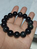 百老石 天然彩虹眼黑曜石手链 8mm--14mm 时尚男女款手串 配鉴定证书 彩虹眼黑曜石手链( 14mm ) 实拍图