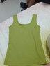 对白复古U领针织吊带背心女内搭夏2025新款外穿百搭显瘦打底上衣 抹茶绿 S 实拍图