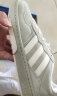 adidas「面包鞋」COURTIC麂皮运动板鞋男女阿迪达斯官方三叶草 浅绿/奶油白 42.5(265mm) 晒单实拍图