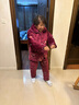 俞兆林秋冬季夹棉妈妈睡衣女款加绒加厚中老年人珊瑚绒加大码家居服套装 实拍图