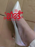 7or9茉莉 白色高跟鞋新款鞋子女设计感5cm通勤尖头时尚舒适单鞋夏 茉莉5cm 配饰需要另外购买 37 实拍图