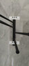 蓝牡丹太空铝免打孔毛巾架可旋转活动毛巾杆卫生间多杆置物架浴室挂件 黑色加长四杆【打孔/免打孔】 实拍图