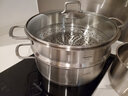 慕厨（Momscook） 不锈钢蒸锅套装火锅火锅蒸锅304煎炒锅蒸锅单层蒸锅两用锅  28cm单层蒸锅（MT2808ST） 实拍图