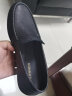 千百度男鞋羊皮商务休闲皮鞋舒适套脚豆豆鞋软底乐福鞋 J01D1211 黑色42 晒单实拍图