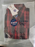 NASA GOOD长袖衬衫男春季百搭潮流格子上衣时尚休闲打底衫男装外套 红XL 实拍图