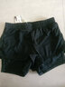 三奇(SANQI) 女士泳裤双层防走光保守平角裤健身沙滩游泳短裤 黑色 L 实拍图