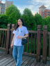 澳贝妮新疆重磅纯棉t恤男女同款中国风国潮短袖打底衫ins夏季大码半袖潮 新小中国 XL  120-140斤 实拍图