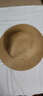 慕衣宾士草帽男女夏天旅游度假帽子男潮宽沿沙滩帽防晒男士太阳帽遮阳礼帽 浅咖啡 实拍图