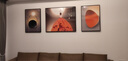 恒同 客厅装饰画现代简约壁画沙发背景墙画轻奢挂画玄关卧室餐厅画 秋水伊人A款 左右35*50cm中间70*50cm晶瓷面 实拍图