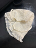 婴儿帽子春夏薄款棉质护耳公主蕾丝帽软边遮阳帽0-1岁系带防晒太阳帽渔夫帽贝娜茜 PM042-双层-米黄色 4-13个月（43-47CM） 实拍图