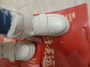 百丽（Belle）厚底羊毛雪地靴女靴加绒保暖休闲短靴棉鞋D1X1DDD4 黑色-亮面皮 37 (235mm) 实拍图