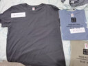 雾卡 【三件装】短袖t恤男纯色棉宽松夏季士半袖潮流衣服情侣装 卡其+雾蓝+深灰 M 建议100-120斤 实拍图