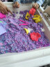 乐缔儿童太空玩具沙8斤4色粘土沙子无毒男女孩沙滩玩具-粉/蓝/沙/紫色 晒单实拍图