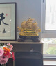 吉善缘 一帆风顺帆船摆件 龙船客厅酒柜办公室乔迁装饰店铺开业工艺礼品 特大号一帆风顺（沙金色） 实拍图