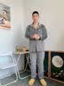 浪莎珊瑚绒睡衣秋冬男士加厚海岛绒大码女冬套装保暖中年法兰绒家居服 深灰新款-海岛绒（男款） XL 男【体重140-170斤】不易掉毛 实拍图