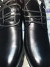 VGASISCOU男士棉鞋冬季加绒保暖商务正装真皮羊毛加厚皮毛一体休闲高帮皮鞋 M55502黑色 39 实拍图