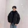 仕季羽绒服男女情侣潮牌外套新款冬季羽绒服加厚保暖防寒服青少年男装 黑色（此款偏大，建议拍小一码） XL 实拍图