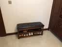 凡师傅实木换鞋凳鞋柜入户穿鞋凳鞋架门口储物 100CM 储物款【咖啡棕】 实拍图