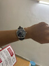 冠琴（GUANQIN）瑞士认证手表男士机械表 超薄简约中学生男表 精钢商务绅士名表 条钉黑皮本黑 实拍图