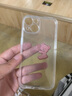 魔杰乐（MOJIELE） 卡通可爱创意小熊适用于iPhone手机壳苹果手机保护套情侣款防摔硅胶软壳 抱苹果小熊-透明壳 iPhone14 实拍图