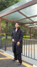 波司登（BOSIDENG）【反季】羽绒服男女同款情侣装长款连帽新国标90绒商场同款外套 黑色8056【店长推荐】 XL 175/96A 体重约140-160斤 实拍图