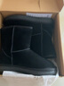 ZHR雪地靴女反绒牛皮靴子女保暖加绒短靴女圆头女靴 P71 黑色 38 实拍图