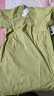 lagogo拉谷谷薄荷曼波休闲短袖连衣裙女2024夏季新款宽松绿色裙子 草绿色(L9) XL 晒单实拍图