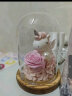 第一爱永生花粉玫瑰独角兽玻璃罩礼盒母亲节520生日礼物送女友表白 晒单实拍图