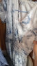 百图betu女装2024夏季新款连衣裙V领花边雪纺印花连衣裙女2404T91 蓝色 M（预售06/24发货） 晒单实拍图