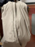 无印良品（MUJI）男式 不易沾水 连帽大衣 ADB52A3S 长款外套 风衣 浅灰棕色 M 晒单实拍图