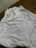 拇指白小T三代水云棉短袖纯棉T恤男白小丅百搭免烫打底衣服 白色女款 3XL 实拍图