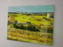 梵高丰收油画世界名画客厅沙发背景墙装饰画大气餐厅壁画三联挂画 梵高【丰收】 80*60CM水晶膜单联画 实拍图