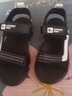 回力断码儿童运动凉鞋2025年夏季新款男童防滑软底沙滩鞋中大童休闲鞋 黑白主图款 38 实拍图