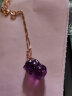 宝卡伊 天然紫水晶貔貅吊坠925银深紫罗兰色水晶项链挂件锁骨链 紫水晶貔貅项链约3-4g 晒单实拍图