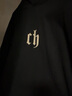 CHINISMCH字母印花连帽卫衣男潮牌美式宽松上衣重磅情侣帽衫 黑色 M（推荐 110-130斤） 实拍图