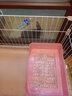 兔子厕所超大号防掀翻兔兔龙猫荷兰猪防喷尿尿便盆用品 抽屉式大四角粉色 实拍图