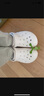CROCS卡骆驰秋冬新品暖棉洞洞鞋男女秋冬款贝雅暖棉拖鞋|205969 白/浅灰-11H(建议买大一码) 37 /38(230mm) 实拍图