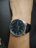 罗宾尼（LOBINNI）品牌联名款德国认证手表男士全自动机械表品牌世界瑞士风十大名表 旗舰版【银针暗蓝面】黑皮带 实拍图