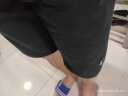 乔丹QIAODAN运动短裤男运动裤子男夏季速干透气篮球跑步梭织五分裤 黑色-透气速干-1318 M 实拍图