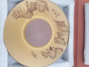 宏中 紫砂壶承手工刻绘托盘茶道具零配件精品干泡茶盘壶垫 紫泥粉段-清音干泡盘 实拍图